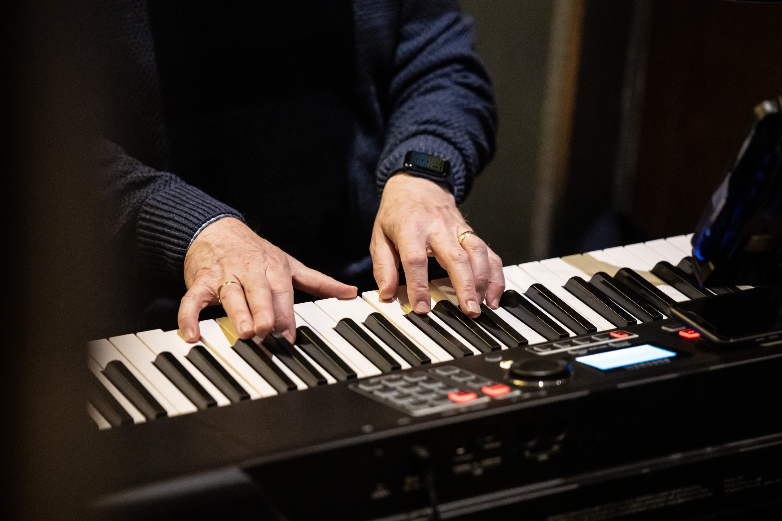 Playing the keyboard